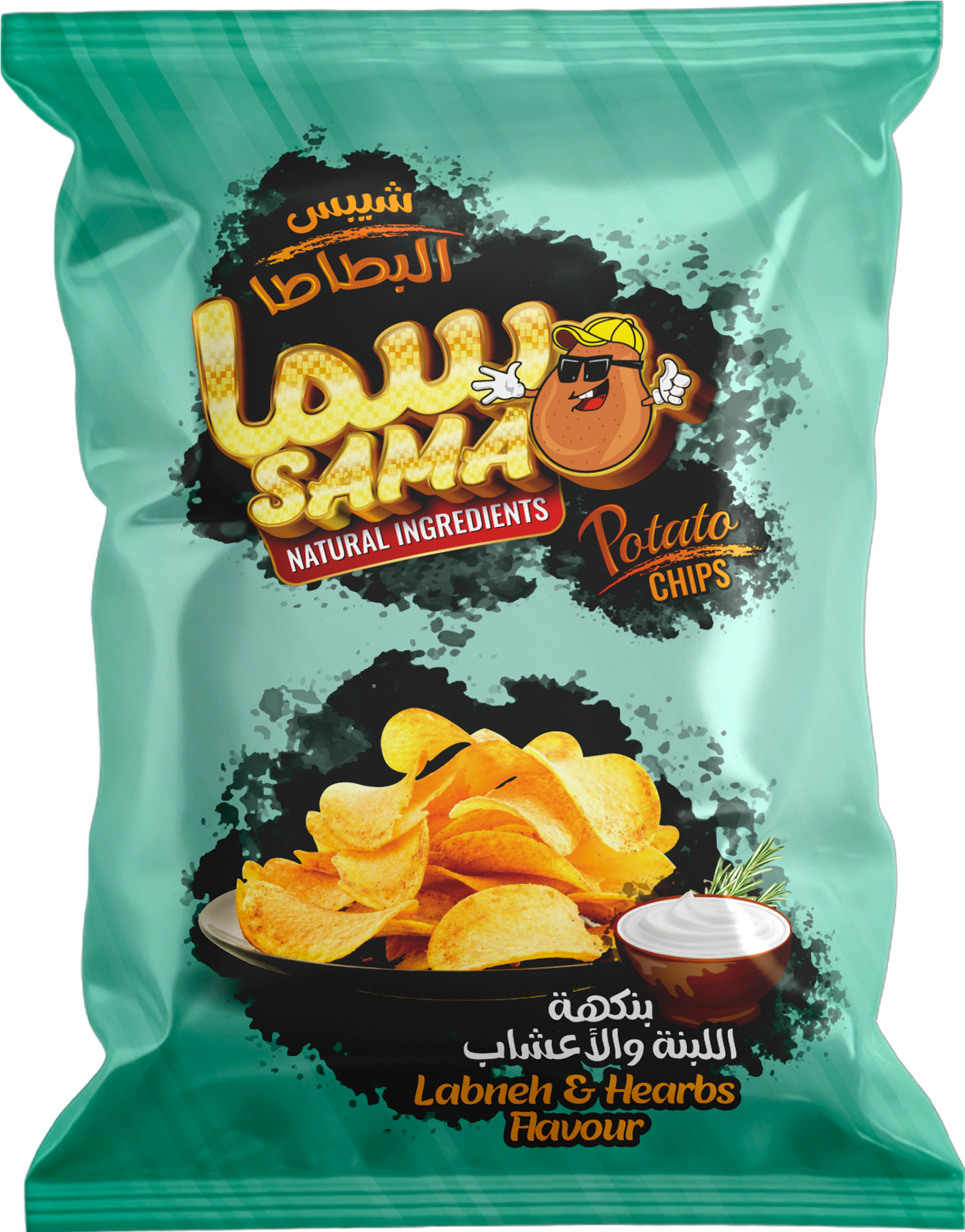 بنكهة اللبنة والاعشاب